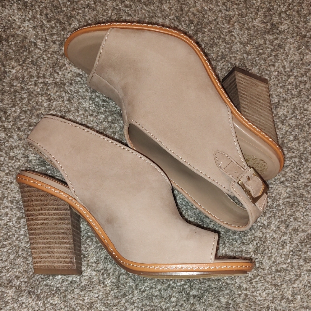 Vince Camuto Taupe Slingback Heels